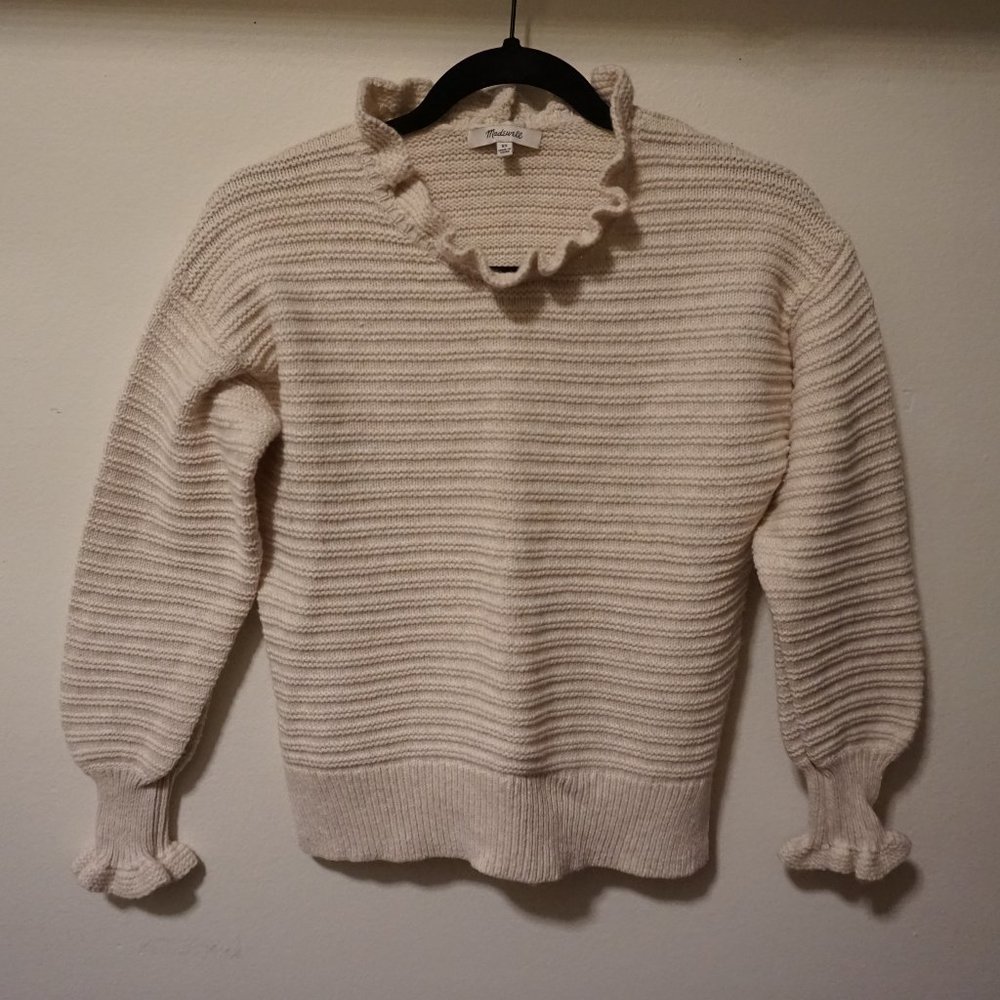 Madewell Do Well Knit Ruffle Sweater